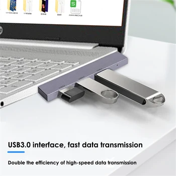 3 IN 1 Universal Kompakts Mini USB2.0/USB3.0 dokstacija Plug And Play ātrgaitas USB Centrmezglam, kas ar Datoru Piederumi