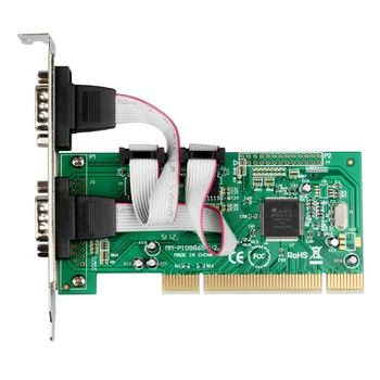JAUNU PCI Sērijas Kartes 2 Ports RS232 Rūpniecības PCI Sērijas Ostas Karte PCI COM Porti 9Pin RS-232 Serial Paplašināšanas Karti MCS9865 Chip