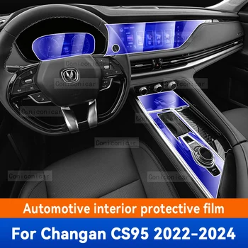 Par CHANGAN CS95 2022-2024 Automašīnas salona Pārnesumkārbas Panelī Anti-Scratch Aizsardzības Ekrāns Pārredzams TPU Filmu Piederumi Uzlīmes