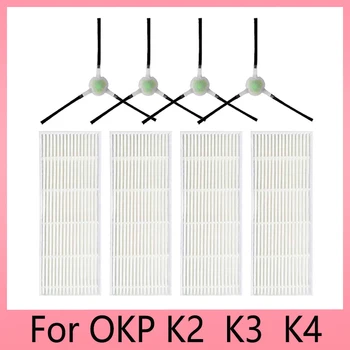 Par OKP K2 / K3 / K4 / Lefant M210 / M210S / M210B / M213 Sānu Birste Hepa Filtrs Robots Aktos Rezerves Daļu, Piederumu,