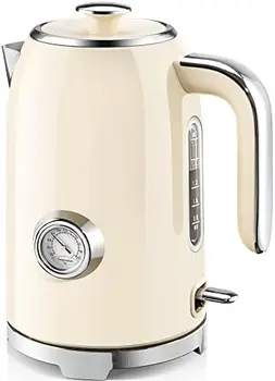 Tējkanna - 57oz Karstu Tējkannu Ūdens apkures Katls ar Termometru, 1500W Ātri, Apkures Nerūsējošā Tērauda Tējas Katlā, Bezvadu ar LED Indica